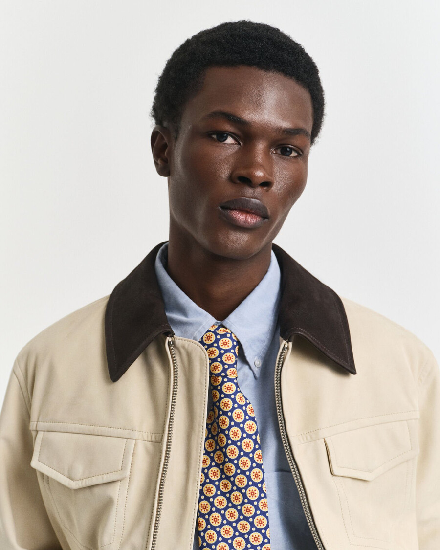 leather rodeo jacket - putty