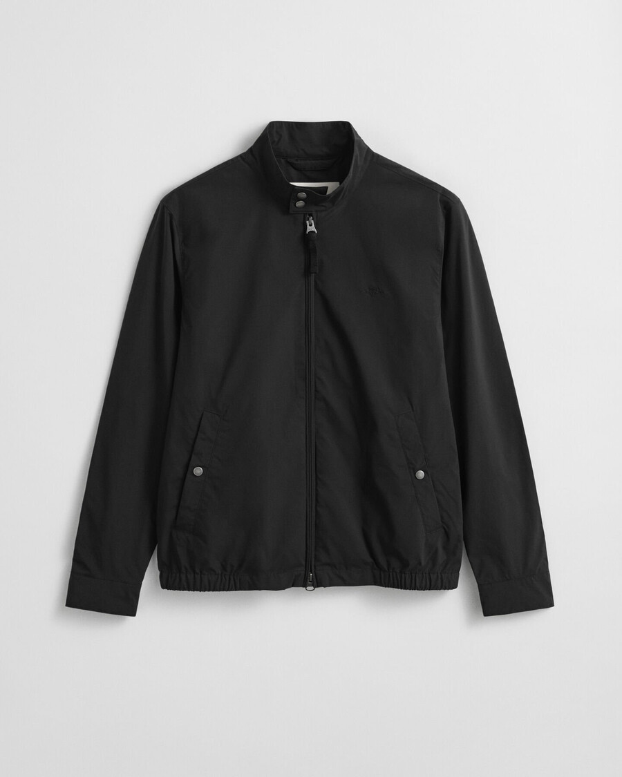 lightweight harrington jacket - black