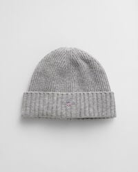 shield wool beanie - grey melange