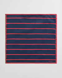 striped pocket square - ruby red