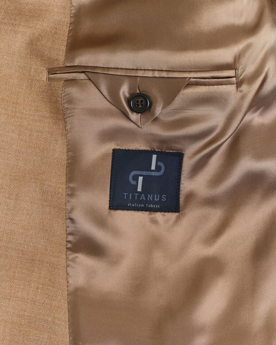flannel camel club blazer - warm khaki