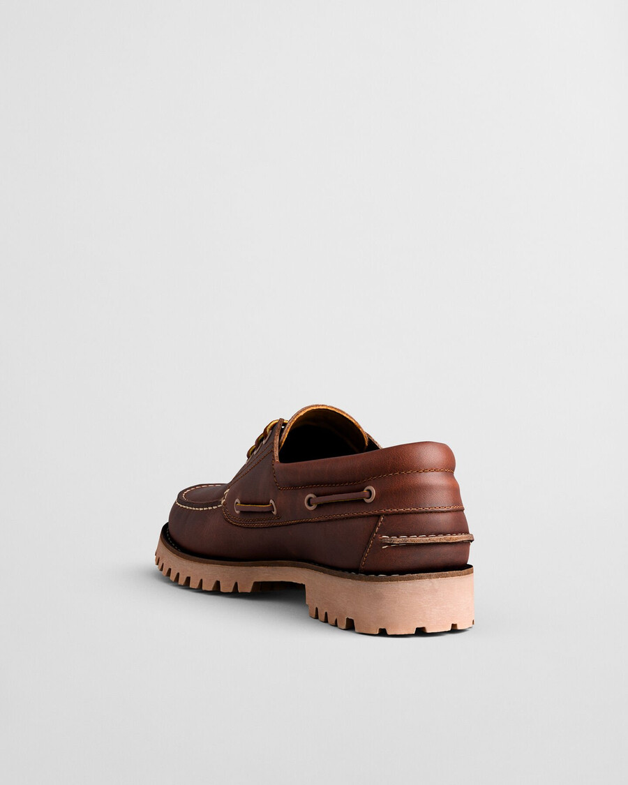 tratton low lace shoes - cognac