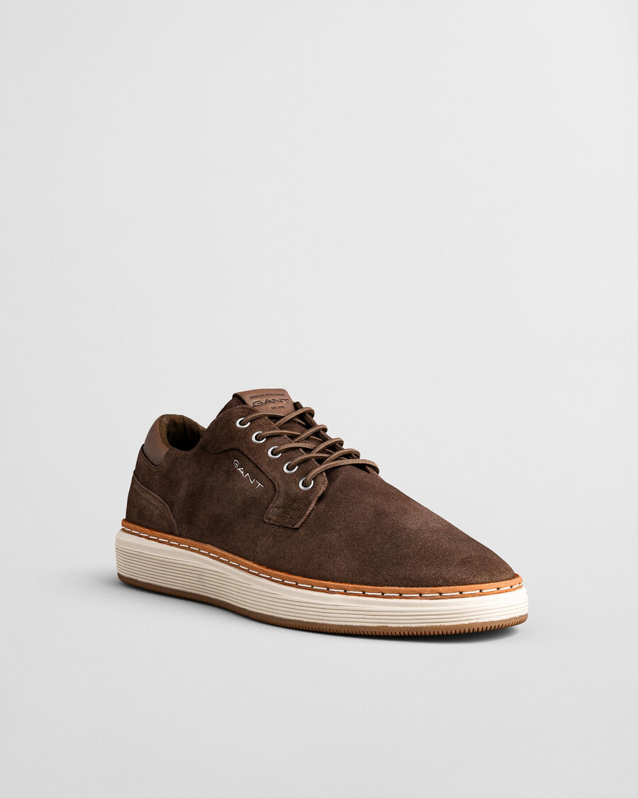 wenprep low lace shoes - deep brown