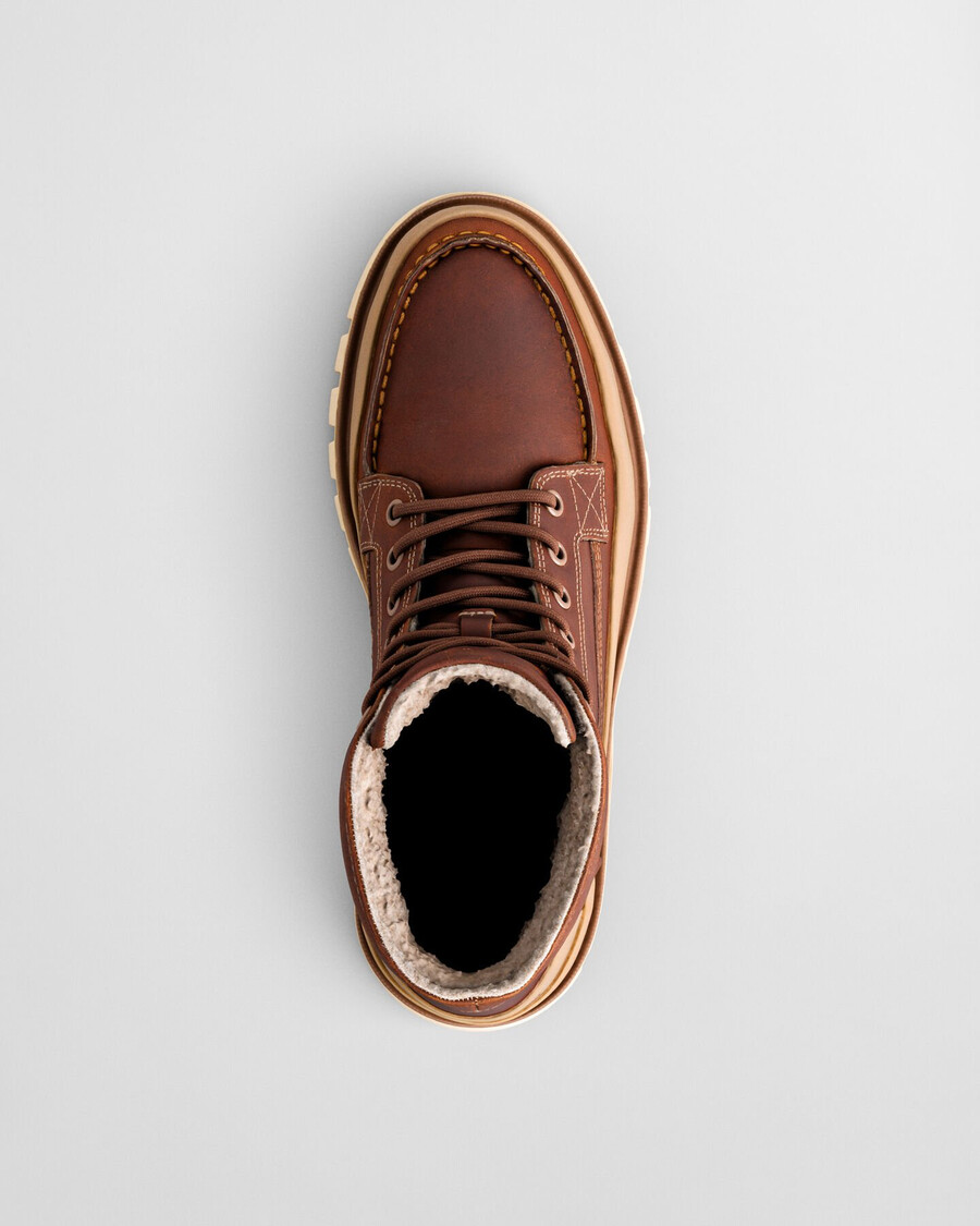 nebrada mid leather boots - cognac