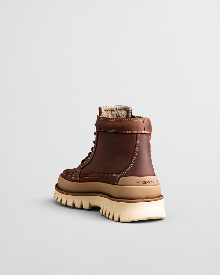 nebrada mid leather boots - cognac