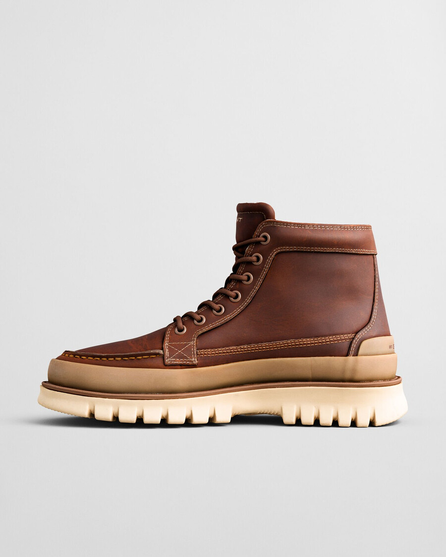 nebrada mid leather boots - cognac