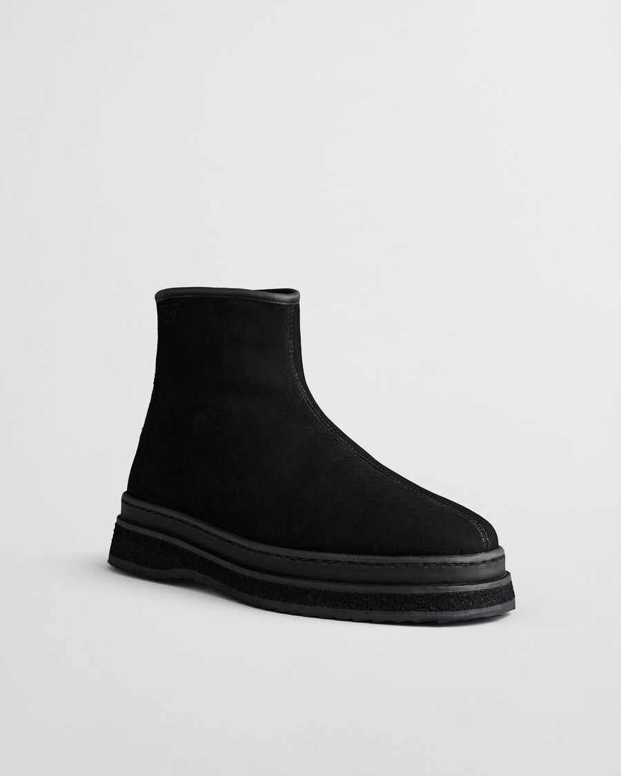 blistown suede boots - black