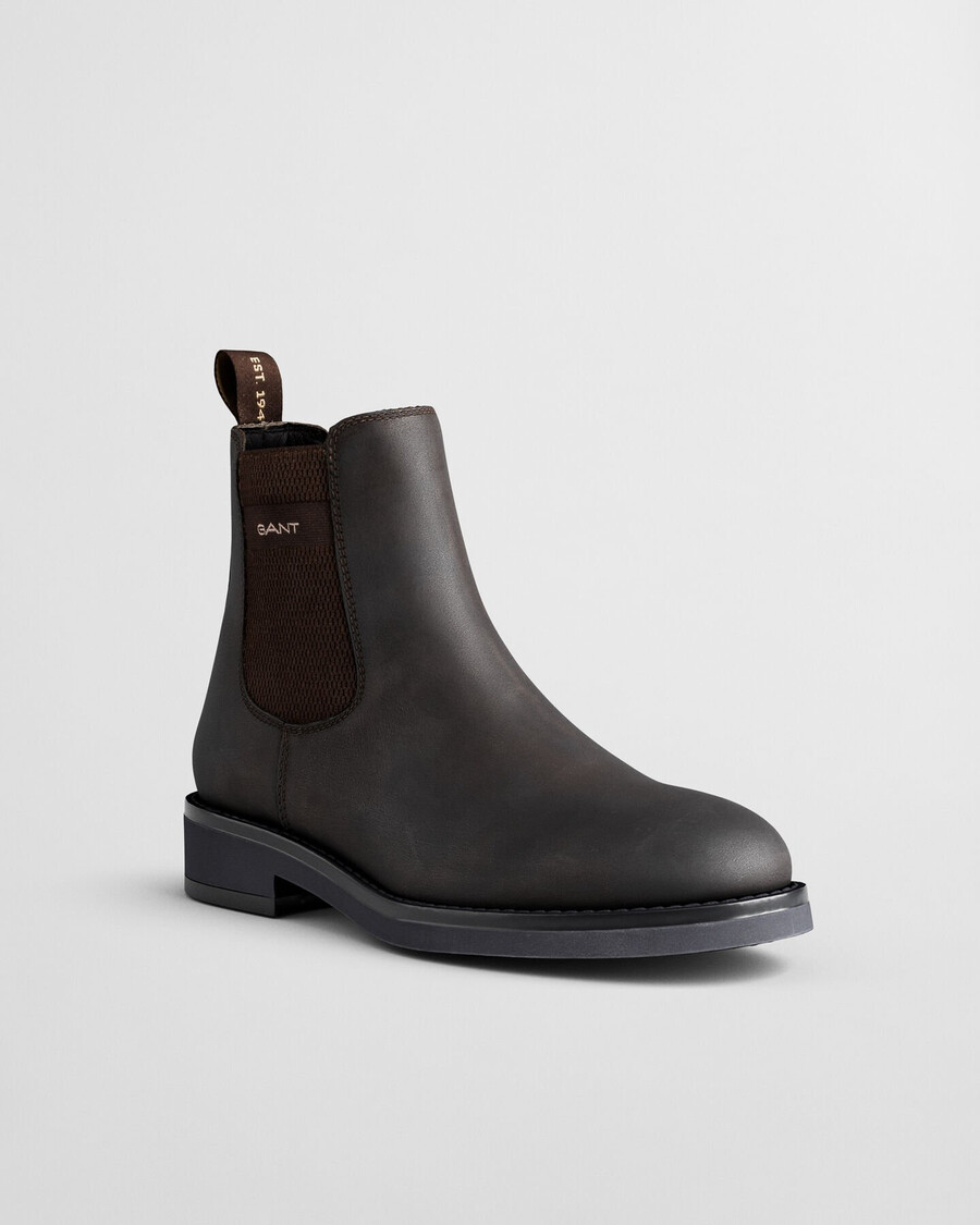 prepdale leather chelsea boots - deep brown