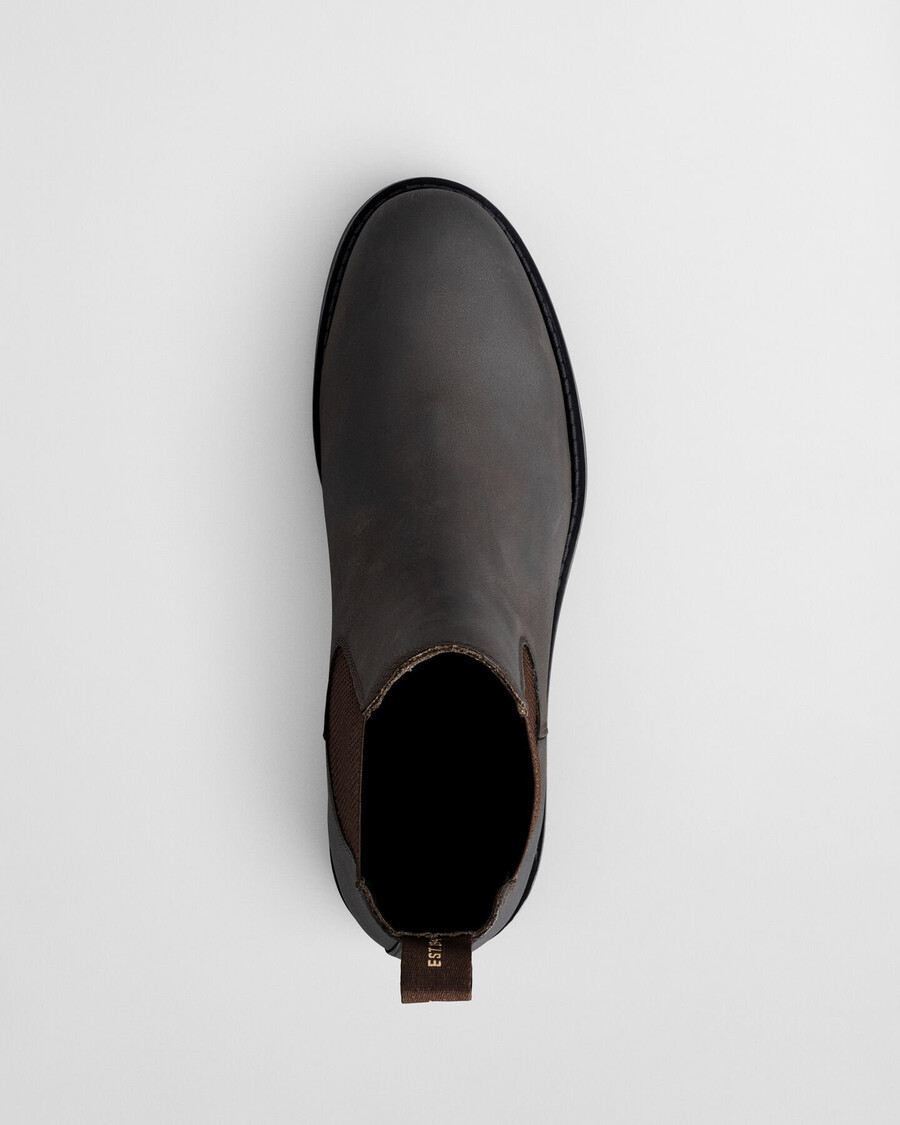 prepdale leather chelsea boots - deep brown