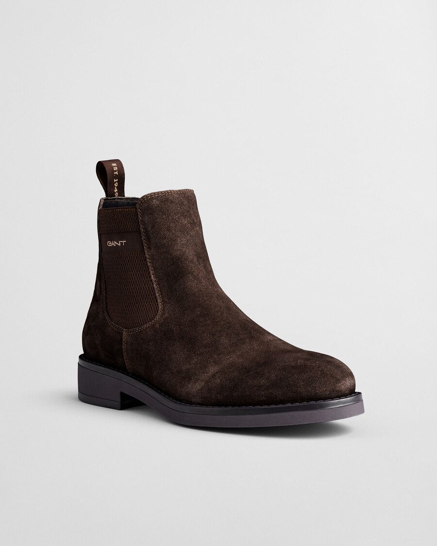 prepdale suede chelsea boots - dark brown