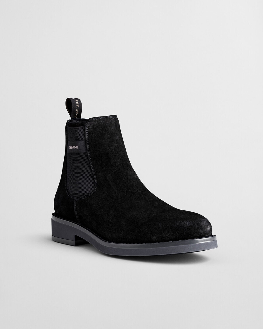 prepdale suede chelsea boots - black