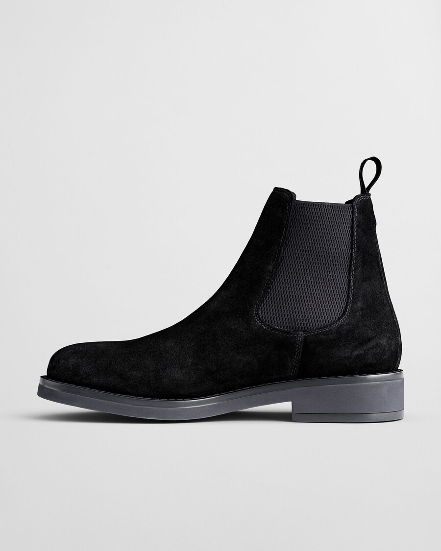 prepdale suede chelsea boots - black