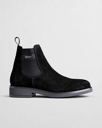 prepdale suede chelsea boots - black