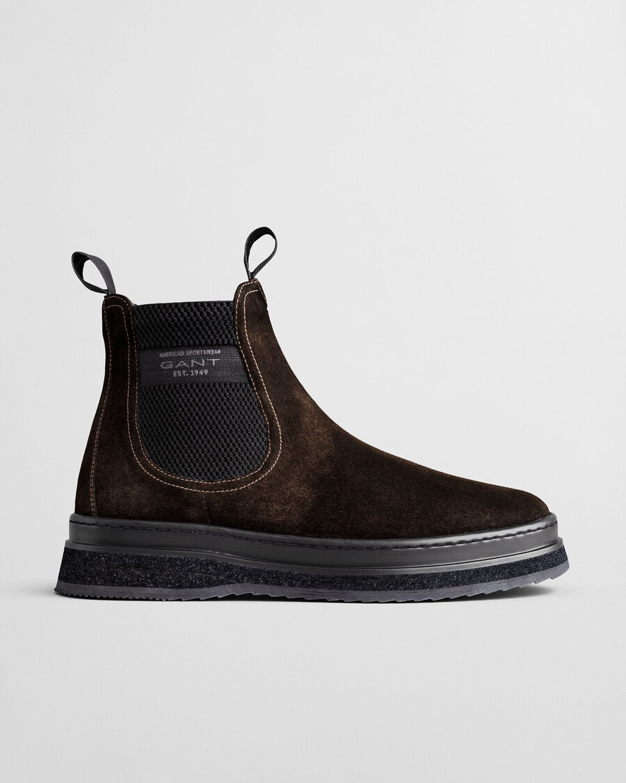 blistown suede chelsea boots - dark brown