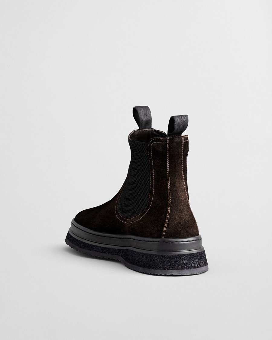 blistown suede chelsea boots - dark brown