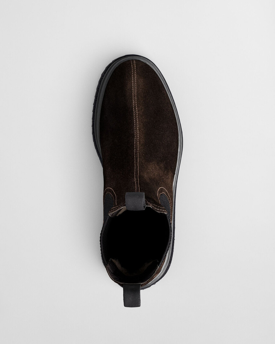 blistown suede chelsea boots - dark brown