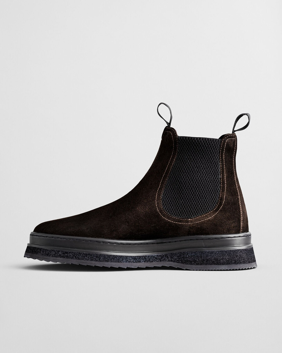 blistown suede chelsea boots - dark brown