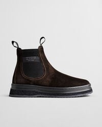 blistown suede chelsea boots - dark brown