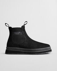 blistown suede chelsea boots - black