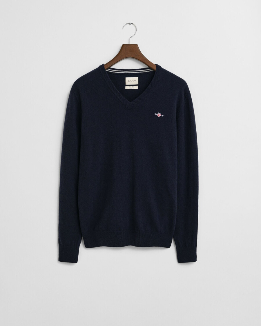 superfine lambswool vneck sweater - marine