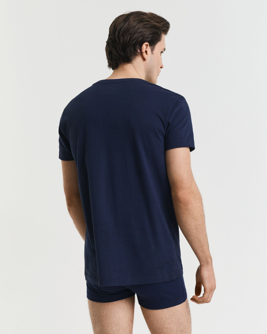2pack crew neck tshirts - navy white