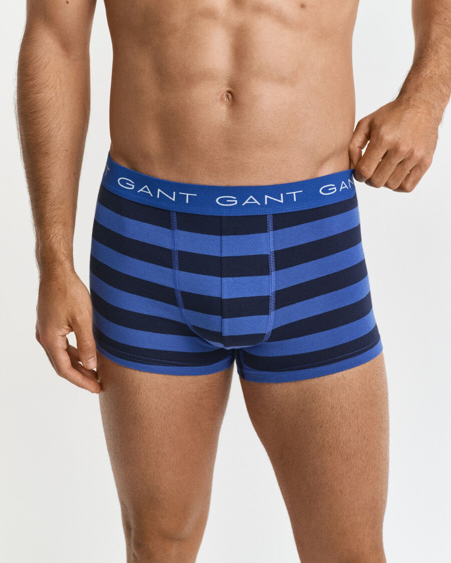 3pack striped trunks - rich blue
