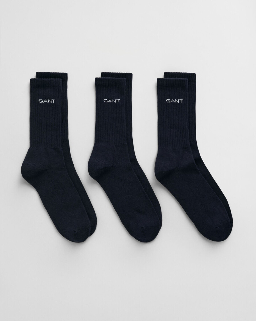3pack sport socks - marine