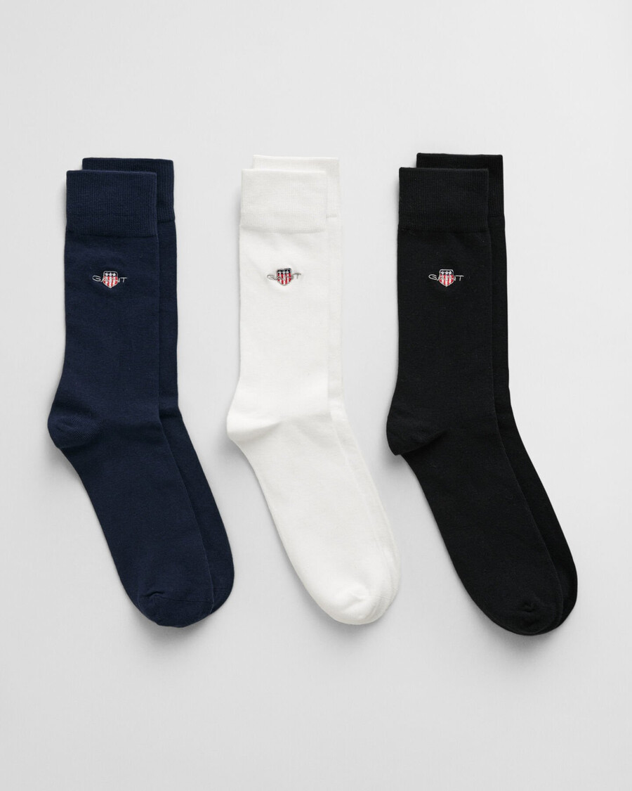 3pack shield socks - black