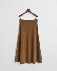 superfine lambswool skirt - warm khaki