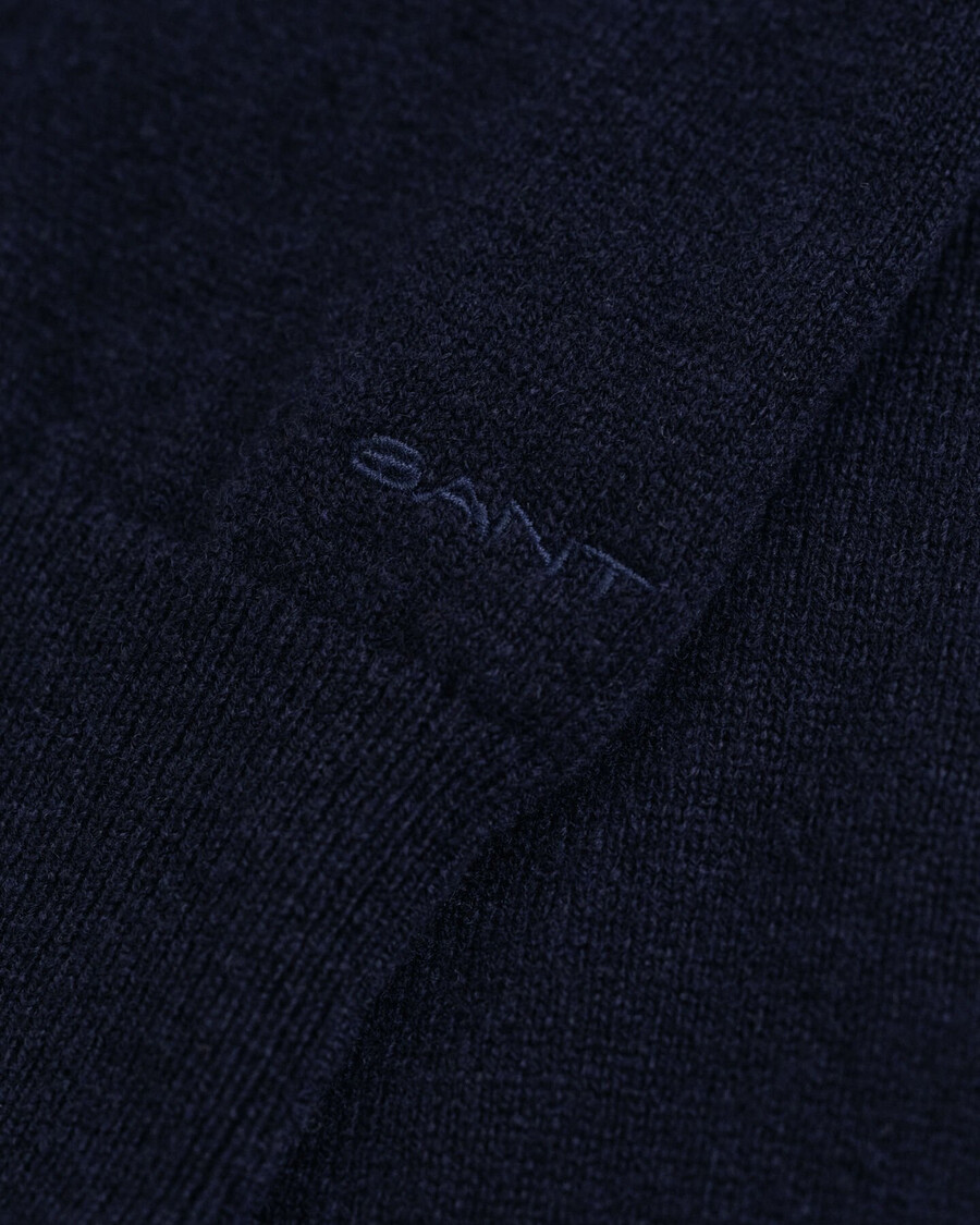 knitted superfine lambswool dress - evening blue