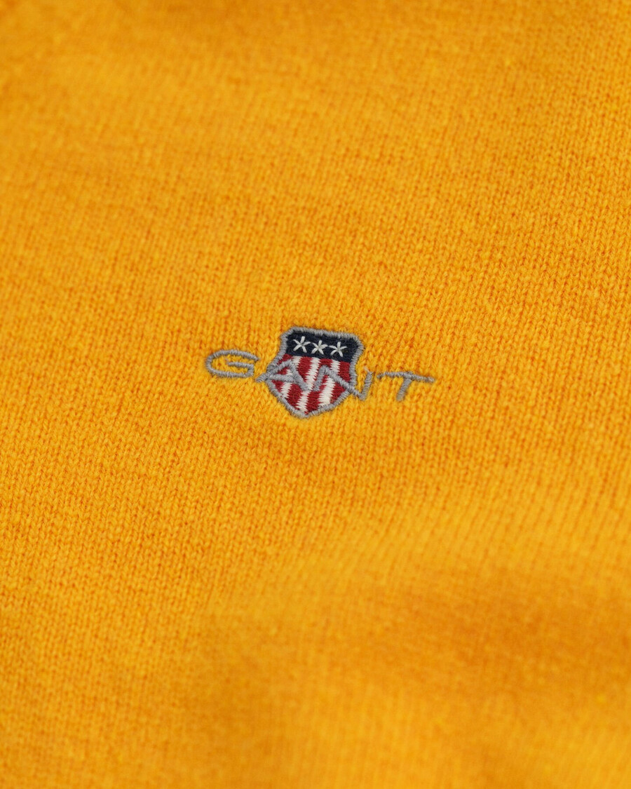 superfine lambswool vneck sweater - yellow lichen