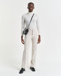 flared corduroy jeans - putty
