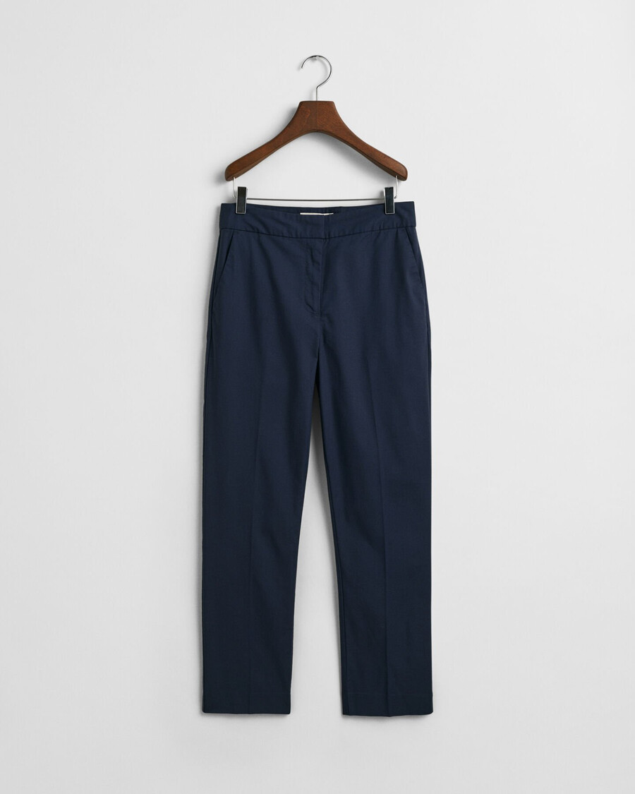 slim cigarette slacks - evening blue