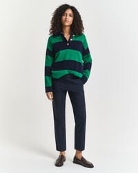 slim cigarette slacks - evening blue