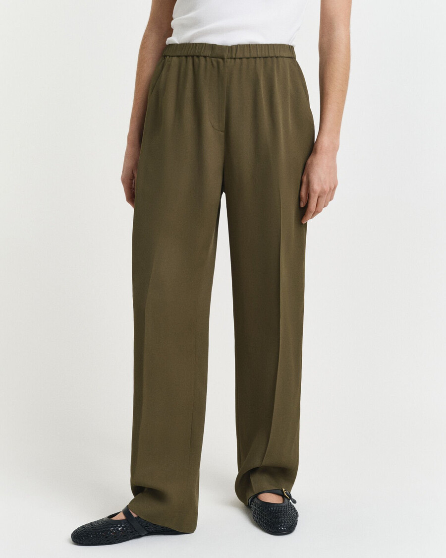fluid pants - moss green
