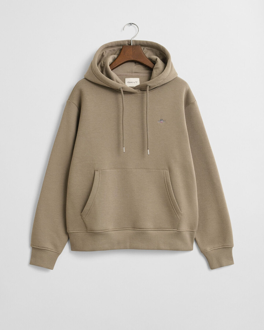 shield hoodie - taupe beige