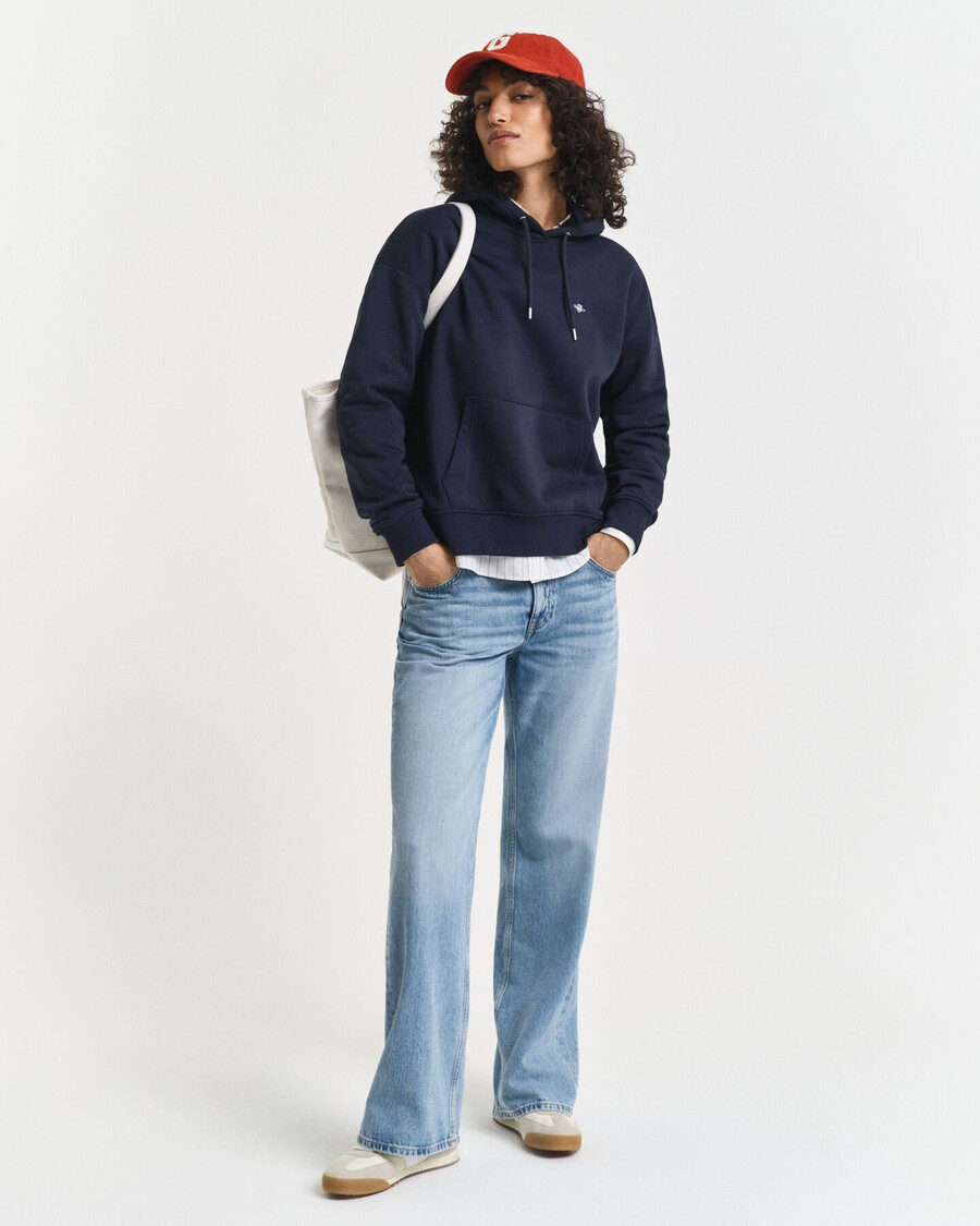 shield hoodie - evening blue
