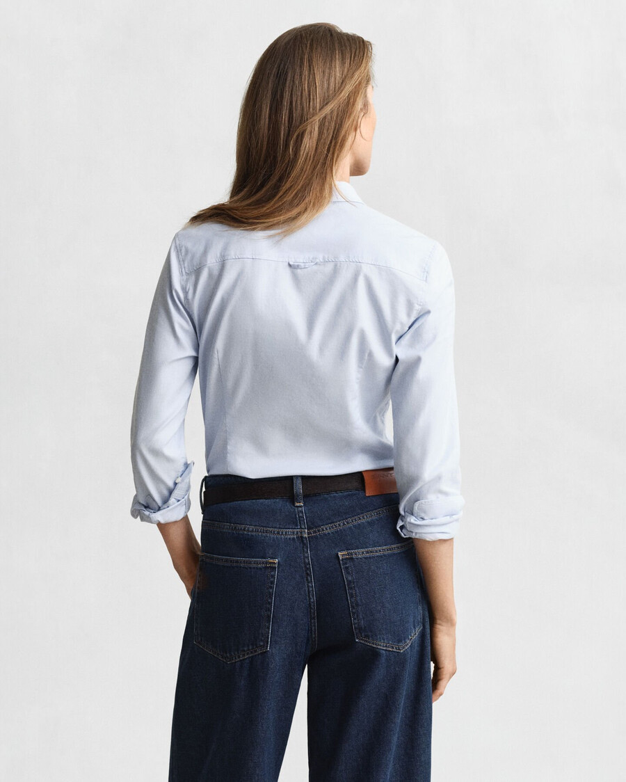 slim fit oxford stretch shirt - light blue