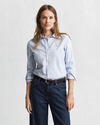 slim fit oxford stretch shirt - light blue