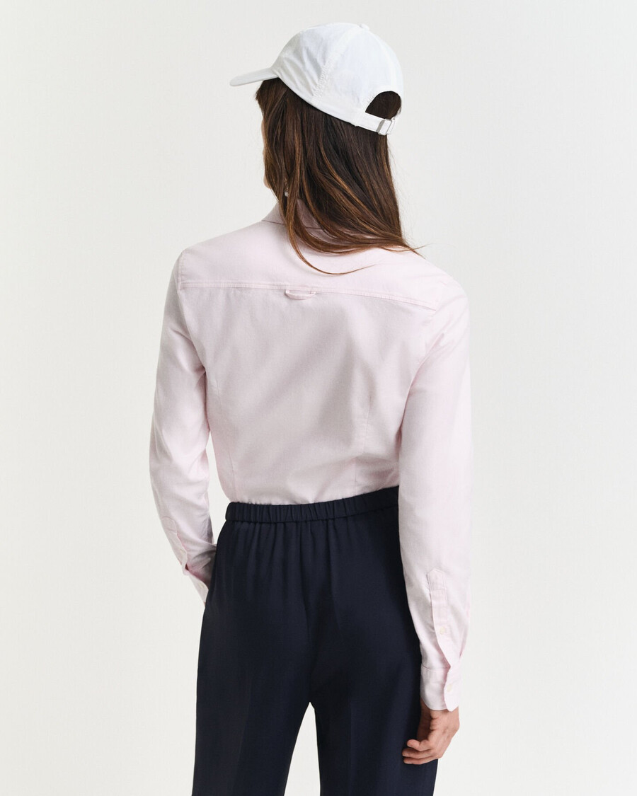 slim fit oxford stretch shirt - light pink