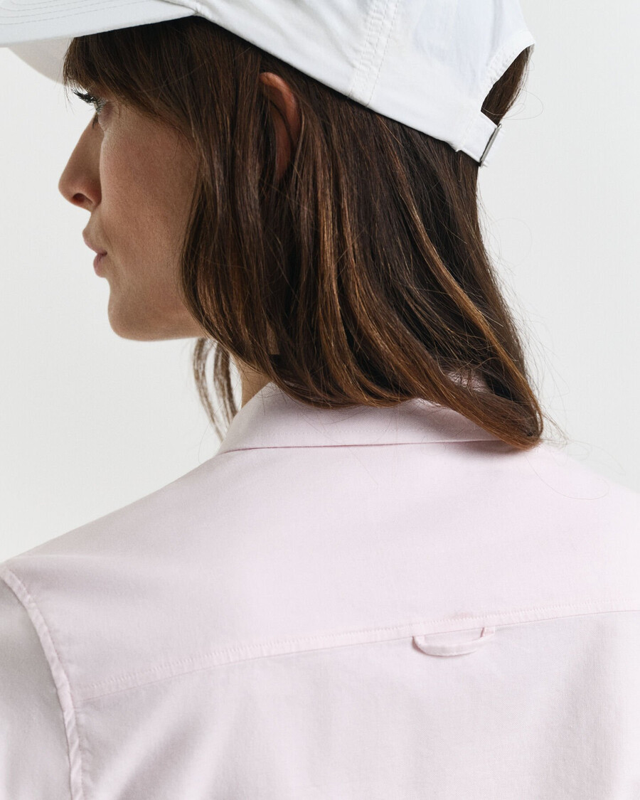 slim fit oxford stretch shirt - light pink