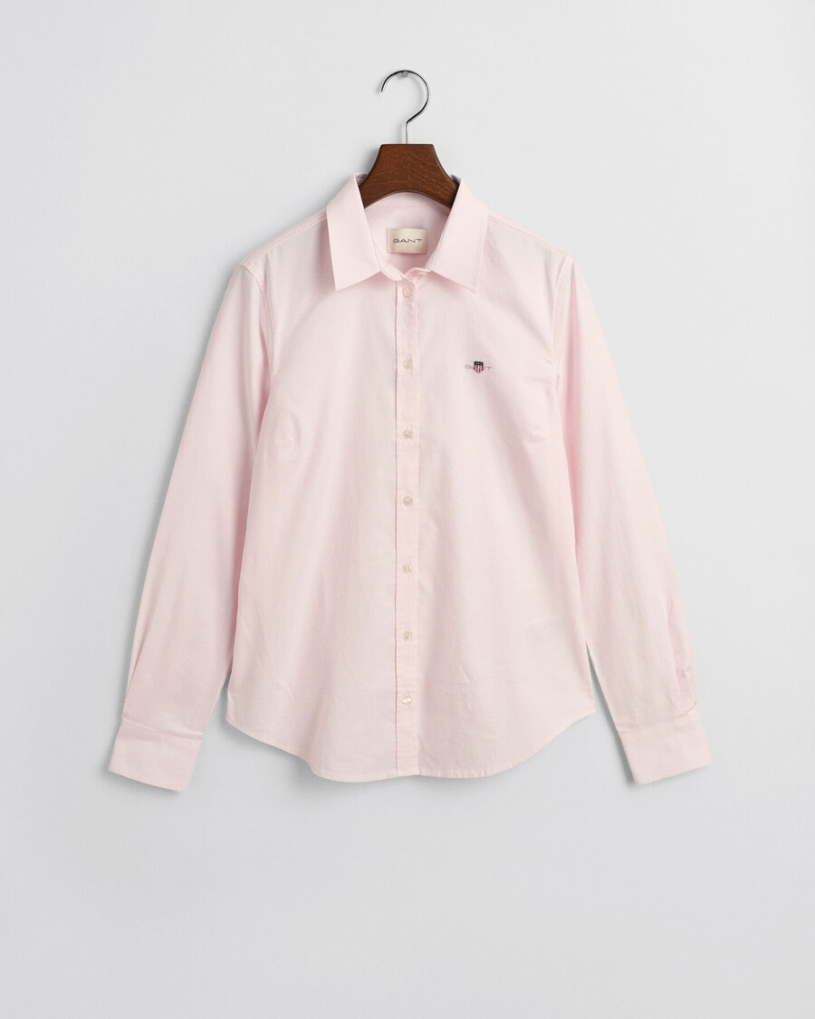 slim fit oxford stretch shirt - light pink