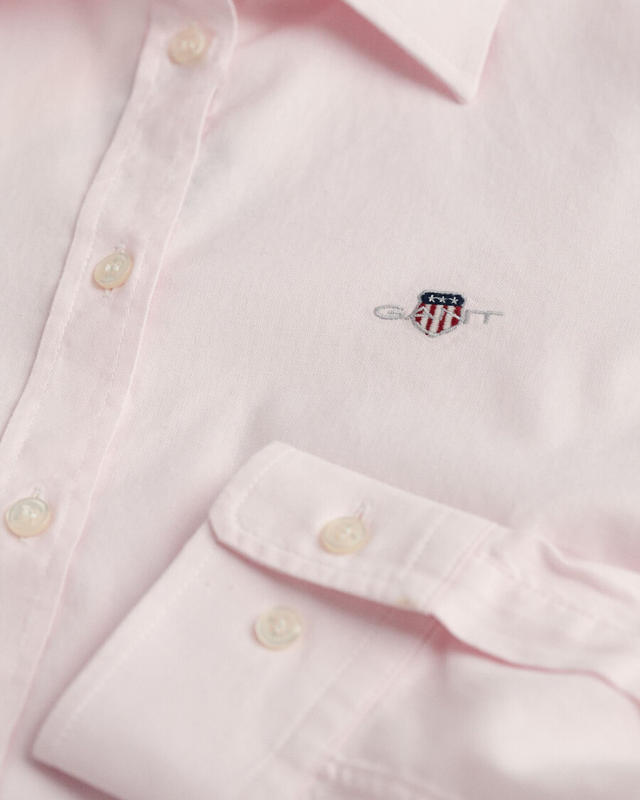 slim fit oxford stretch shirt - light pink