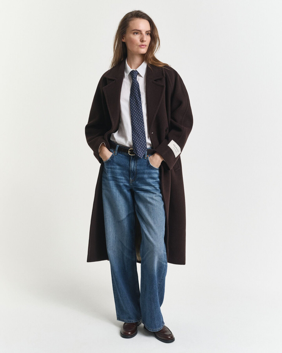 relaxed fit classic poplin shirt - white