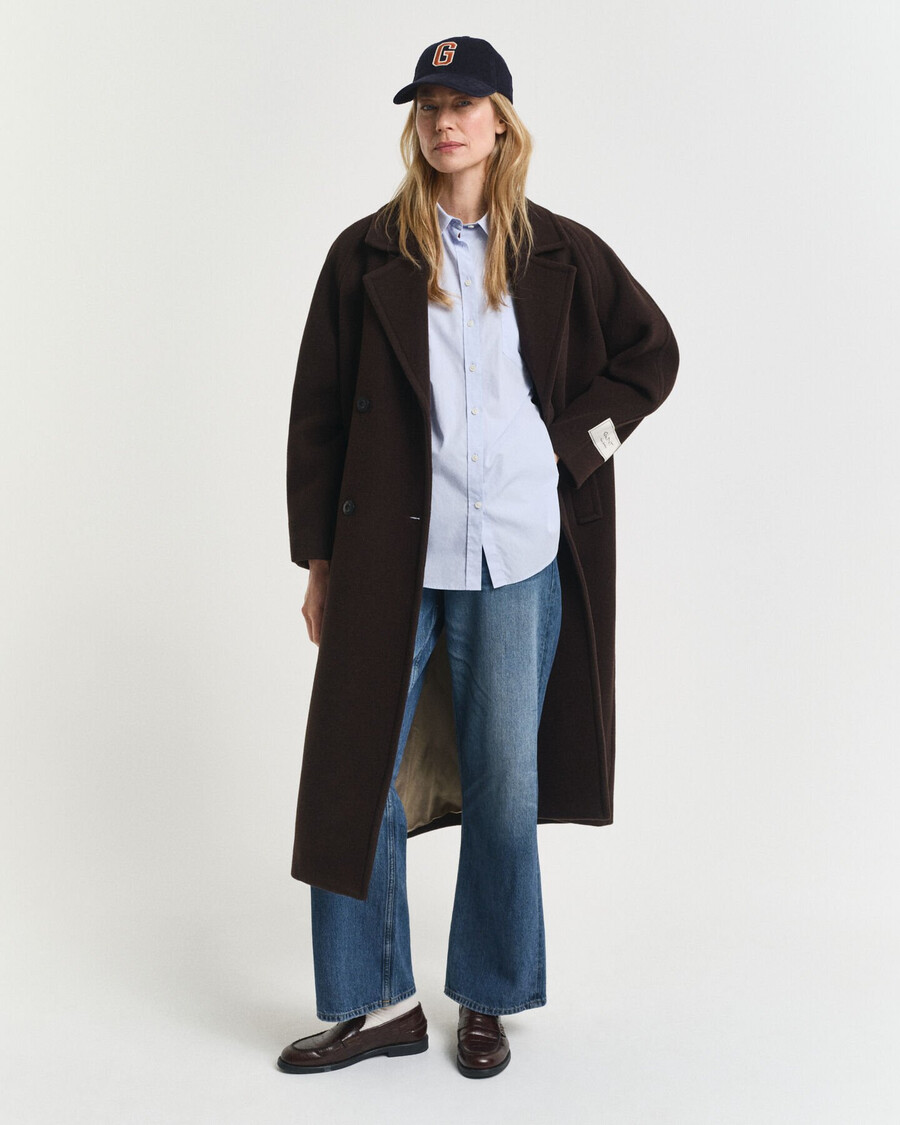 relaxed fit classic poplin shirt - light blue