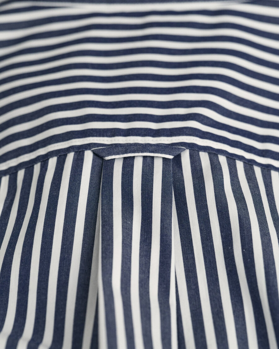regular fit classic striped poplin shirt - classic blue
