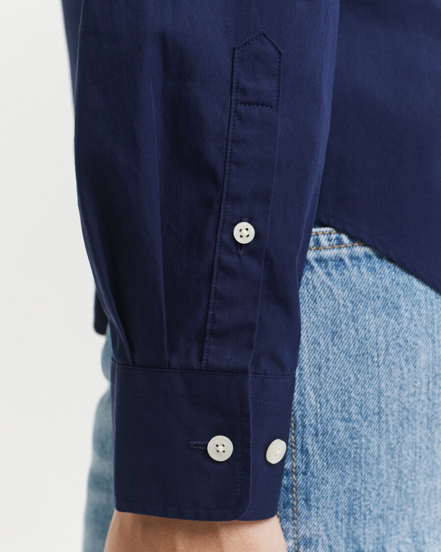 regular fit classic poplin shirt - classic blue