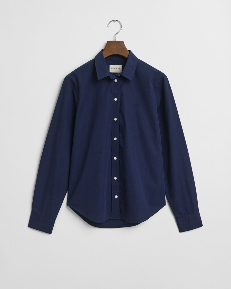 regular fit classic poplin shirt - classic blue
