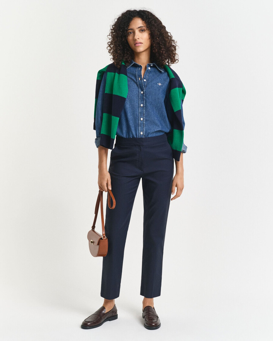 regular fit denim shirt - indigo