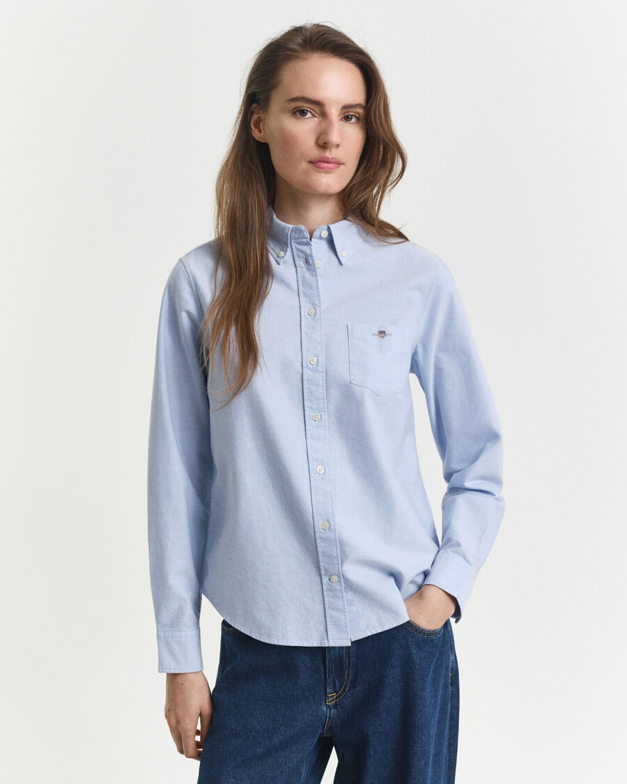 regular fit classic oxford shirt - light blue